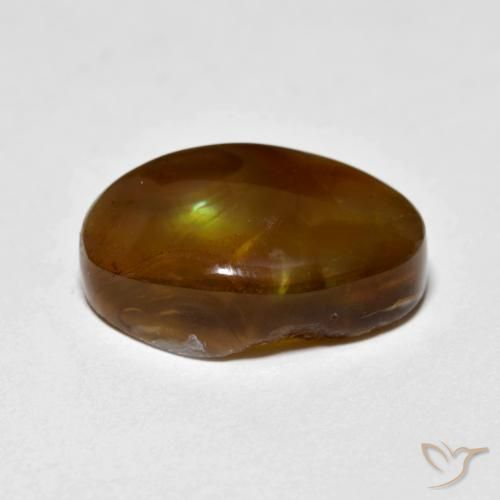 Fire Agate Gemstone in 15 x 10 mm (calibrated) Size for Sale, Fire Agate Stone in Multicolor Color