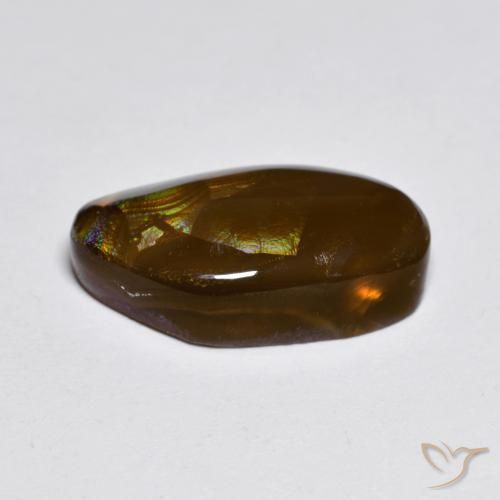 Fire Agate Gemstone in 15.8 x 8.1 mm Size for Sale, Fire Agate Stone in Multicolor Color