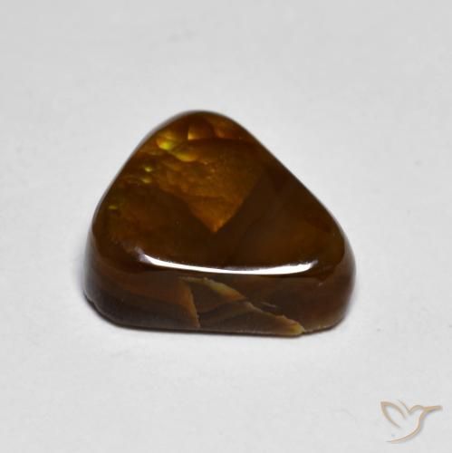 Fire Agate Gemstone in 12 x 10 mm (calibrated) Size for Sale, Fire Agate Stone in Multicolor Color