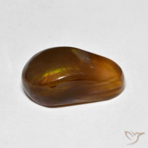 Fire Agate Gemstone in 15.5 x 8.9 mm Size for Sale, Fire Agate Stone in Multicolor Color