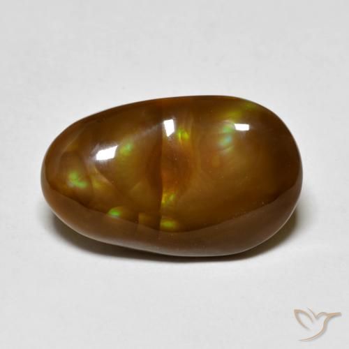 5.46ct Natural Multicolor Fire Agate, Fancy, Opaque