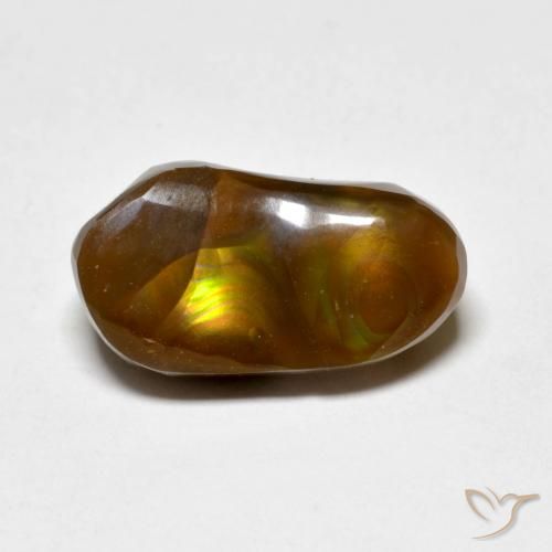 4.96ct Natural Multicolor Fire Agate, Fancy, Opaque