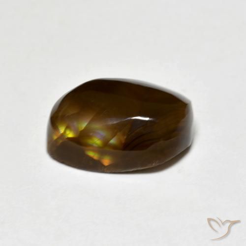 Fire Agate Gemstone in 12.4 x 8.7 mm Size for Sale, Fire Agate Stone in Multicolor Color