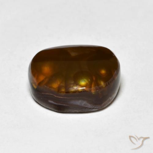 Fire Agate Gemstone in 11.6 x 8.8 mm Size for Sale, Fire Agate Stone in Multicolor Color