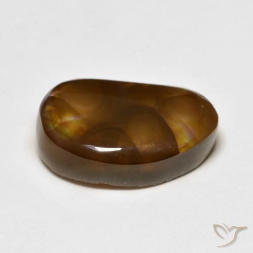 Fire Agate Gemstone in 15.7 x 10 mm Size for Sale, Fire Agate Stone in Multicolor Color