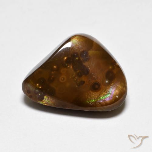 5.65ct Natural Multicolor Fire Agate, Fancy, Opaque