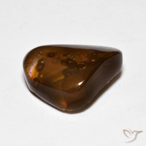 Fire Agate Gemstone in 13.9 x 10.1 mm Size for Sale, Fire Agate Stone in Multicolor Color