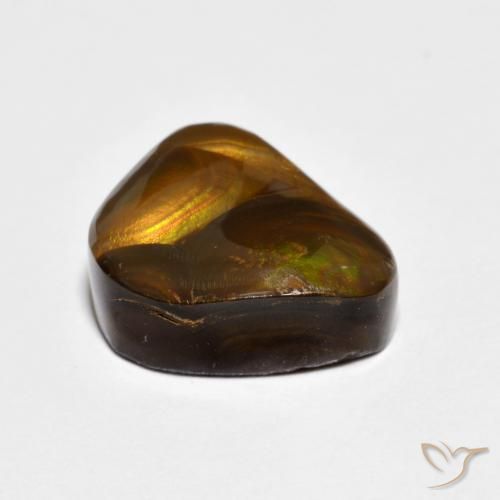 Fire Agate Gemstone in 11.5 x 9.6 mm Size for Sale, Fire Agate Stone in Multicolor Color