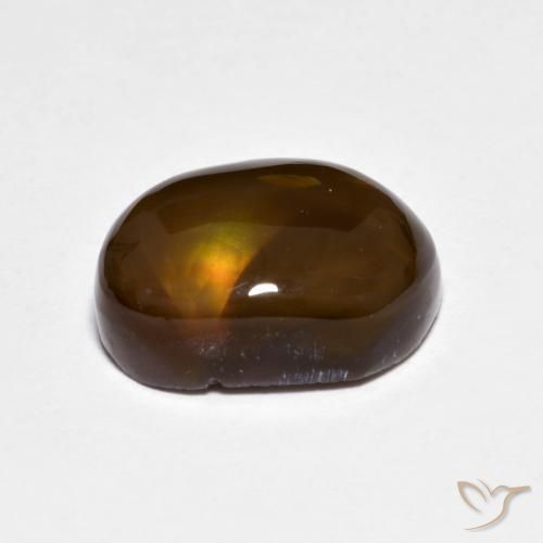 Fire Agate Gemstone in 12.1 x 9.1 mm Size for Sale, Fire Agate Stone in Multicolor Color