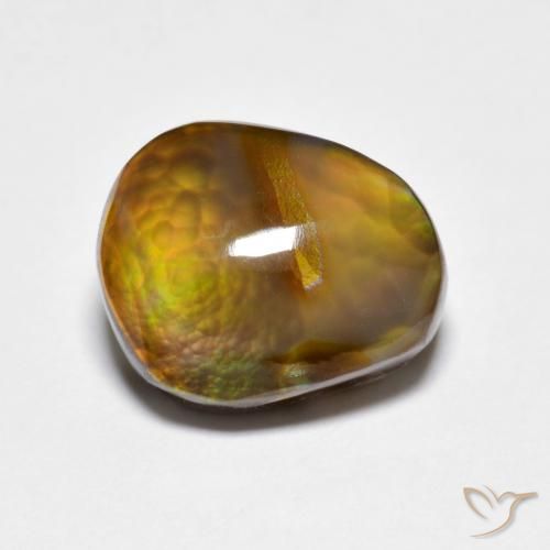 5.37ct Natural Multicolor Fire Agate, Fancy, Opaque