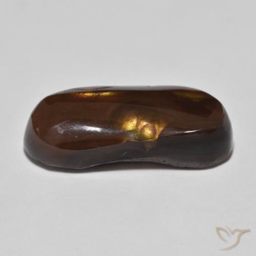 8.67 ct Multicolor Fire Agate Stone, Natural Fire Agate in Fancy Cabochon Shape for Sale