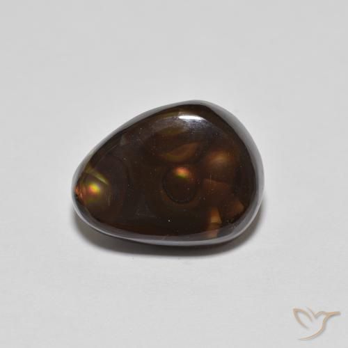 4.95ct Natural Multicolor Fire Agate, Fancy, Opaque