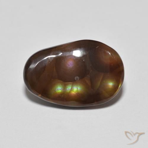 3.68 ct Fancy Fire Agate, 13.8 x 9.1 mm From Mexico, Photo A