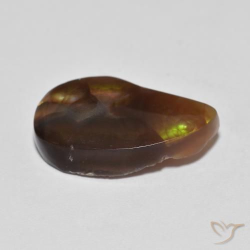 Fire Agate Gemstone in 17 x 10.1 mm Size for Sale, Fire Agate Stone in Multicolor Color
