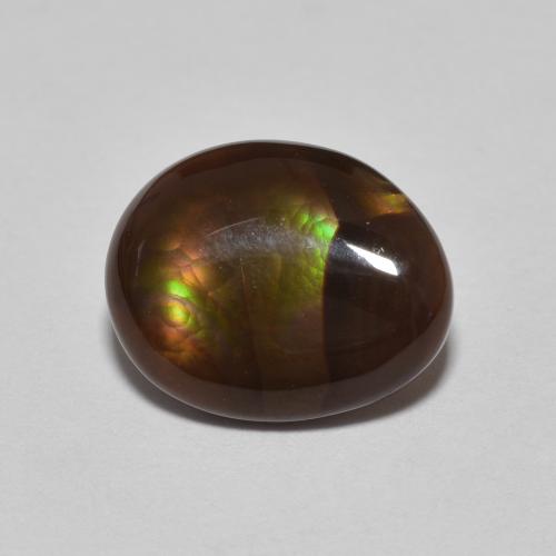 10,4 x 8,4mm Agata di fuoco multicolore Cabochon fantasia dal Messico, peso di 2,46 ct, pietra preziosa naturale non trattati in purezza Opaque, Agata di fuoco 1pz - il colore è Multicolore, durezza Mohs di 6,5 - 7 adatto per gioielli da indossare ogni giorno, Photo A