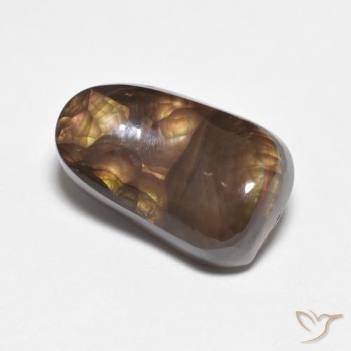 Fire Agate Gemstone in 15 x 9.2 mm Size for Sale, Fire Agate Stone in Multicolor Color