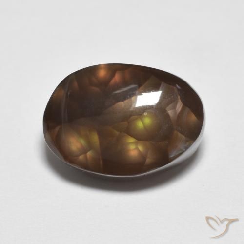 6.12ct Natural Multicolor Fire Agate, Fancy, Opaque