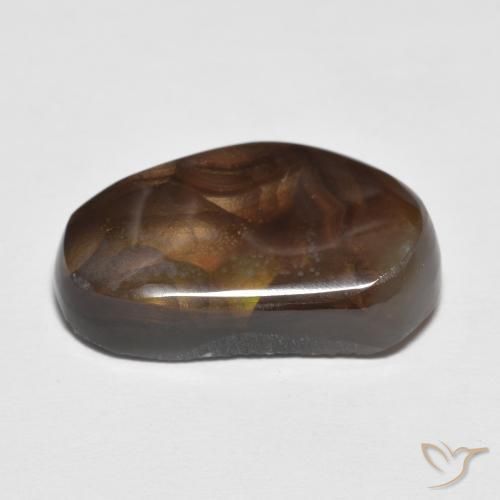 Fire Agate Gemstone in 17.2 x 10.8 mm Size for Sale, Fire Agate Stone in Multicolor Color