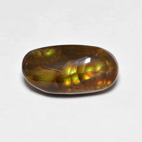 Многоцветный Огненный Агат Камень - 4.8ct Кабошон (ID: 622815)