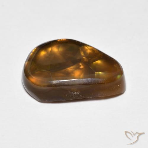 Fire Agate Gemstone in 14.5 x 9.5 mm Size for Sale, Fire Agate Stone in Multicolor Color