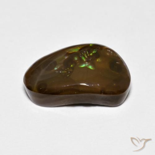 Fire Agate Gemstone in 13.7 x 7.7 mm Size for Sale, Fire Agate Stone in Multicolor Color