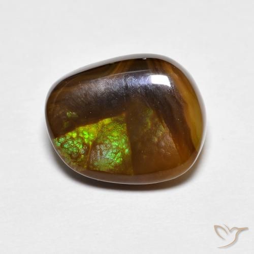 3,81 ct Fancy Fire Achat, 11,6 x 9,1 mm aus Mexiko, Photo A