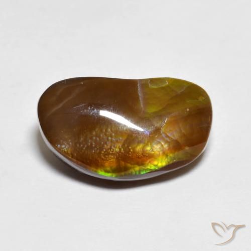 4.95ct Natural Multicolor Fire Agate, Fancy, Opaque