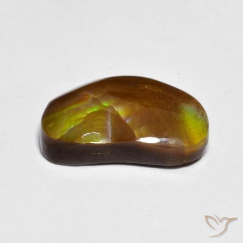 Fire Agate Gemstone in 14.3 x 8.4 mm Size for Sale, Fire Agate Stone in Multicolor Color