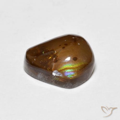 Fire Agate Gemstone in 10 x 8 mm (calibrated) Size for Sale, Fire Agate Stone in Multicolor Color