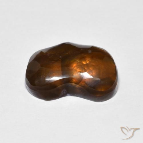 Fire Agate Gemstone in 13 x 9.8 mm Size for Sale, Fire Agate Stone in Multicolor Color