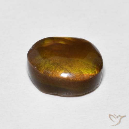 Fire Agate Gemstone in 10 x 8 mm (calibrated) Size for Sale, Fire Agate Stone in Multicolor Color