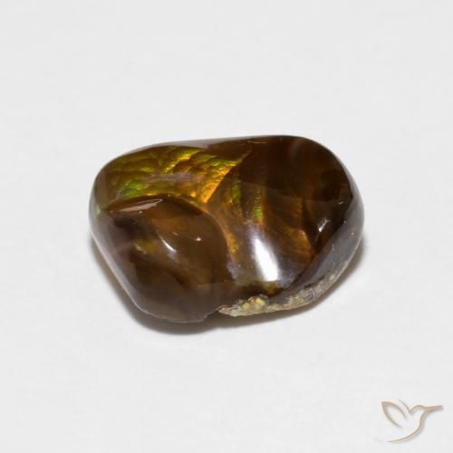 Fire Agate Gemstone in 10 x 8 mm (calibrated) Size for Sale, Fire Agate Stone in Multicolor Color