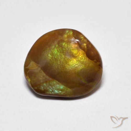 2.94 ct Fancy Fire Agate, 10.2 x 10.2 mm From Mexico, Photo A