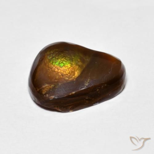 Fire Agate Gemstone in 10.7 x 10.2 mm Size for Sale, Fire Agate Stone in Multicolor Color