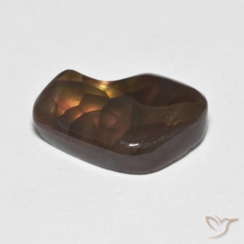Fire Agate Gemstone in 15 x 10 mm (calibrated) Size for Sale, Fire Agate Stone in Multicolor Color