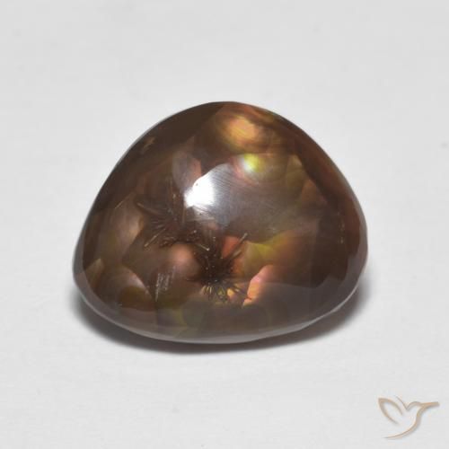 4.74ct Natural Multicolor Fire Agate, Fancy, Opaque