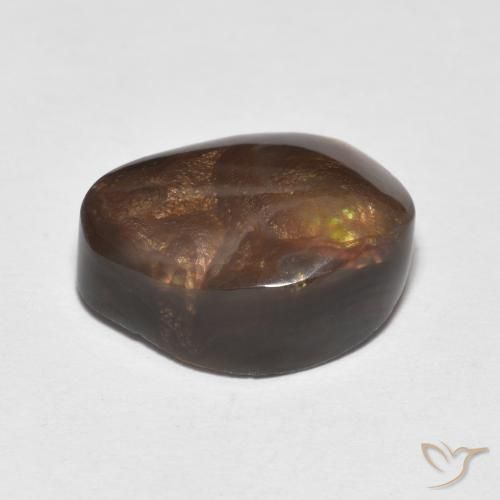Fire Agate Gemstone in 12.7 x 10 mm Size for Sale, Fire Agate Stone in Multicolor Color