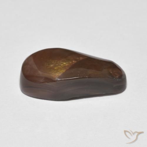 Fire Agate Gemstone in 15.7 x 7.3 mm Size for Sale, Fire Agate Stone in Multicolor Color