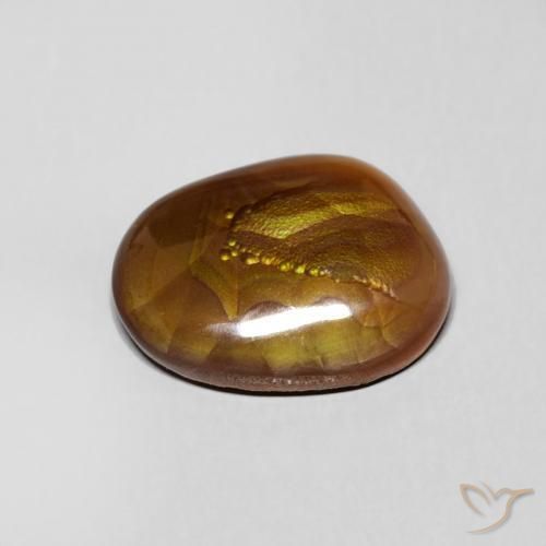 Fire Agate Gemstone in 11.5 x 9.3 mm Size for Sale, Fire Agate Stone in Multicolor Color