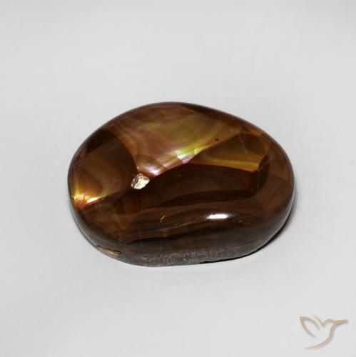 Fire Agate Gemstone in 12.5 x 9.9 mm Size for Sale, Fire Agate Stone in Multicolor Color