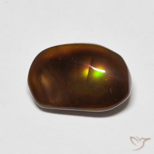 4.87ct Natural Multicolor Fire Agate, Fancy, Translucent