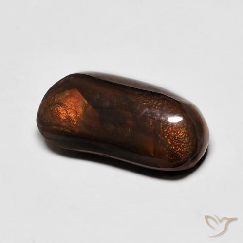 5.26 ct Multicolor Fire Agate Stone, Natural Fire Agate in Fancy Cabochon Shape for Sale