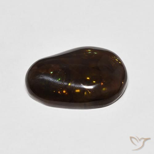 Fire Agate Gemstone in 15 x 10.6 mm Size for Sale, Fire Agate Stone in Multicolor Color