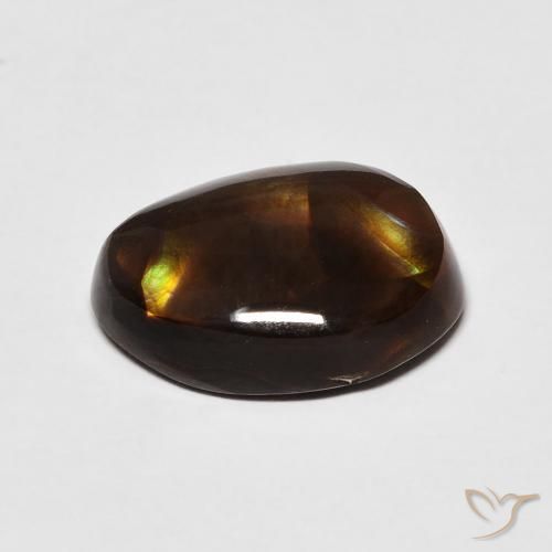 Fire Agate Gemstone in 14.2 x 9.6 mm Size for Sale, Fire Agate Stone in Multicolor Color