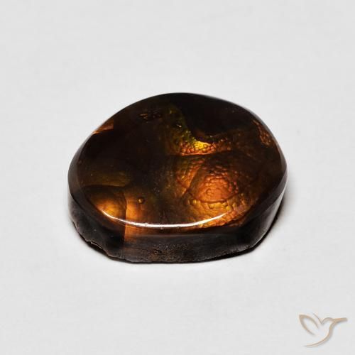 Fire Agate Gemstone in 12 x 10 mm (calibrated) Size for Sale, Fire Agate Stone in Multicolor Color