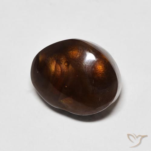 5.69 ct Multicolor Fire Agate Stone, Natural Fire Agate in Fancy Cabochon Shape for Sale