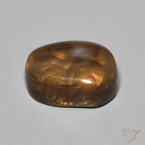 Fire Agate Gemstone in 11.9 x 8.7 mm Size for Sale, Fire Agate Stone in Multicolor Color