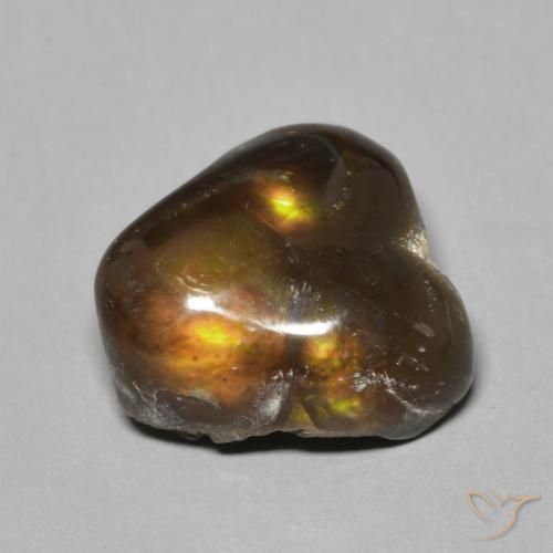 Fire Agate Gemstone in 11.7 x 11.3 mm Size for Sale, Fire Agate Stone in Multicolor Color