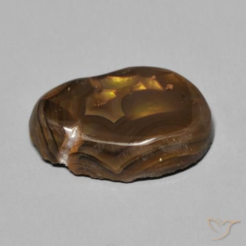 Fire Agate Gemstone in 16 x 12 mm (calibrated) Size for Sale, Fire Agate Stone in Multicolor Color