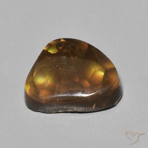 Fire Agate Gemstone in 12.3 x 9.6 mm Size for Sale, Fire Agate Stone in Multicolor Color